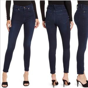 Good American Good Leg Dark Wash Jeans Size 12/31